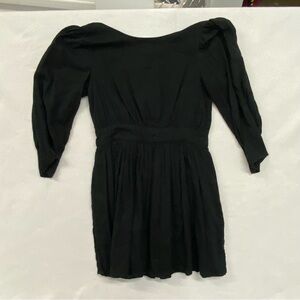 Free People Back Button Puff Dress XS